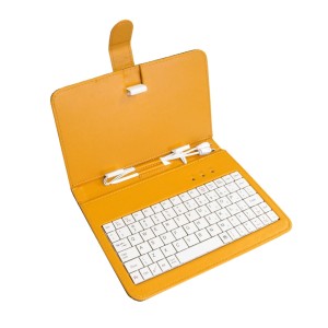 ETUI + KLAWIATURA micro+mini USB DO TABLETU 7" AB-101D yellow ART poekspozycyjny
