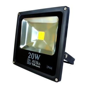 Lampa zew. LED ART,20W,slim,IP66, AC80-265V,black, 3000K-warm white