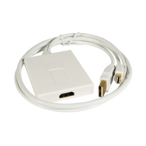 ADAPTER mini DISPLAY PORT with AUDIO/ HDMI żeński 15cm ART oem