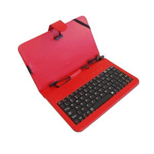 EOL ETUI + KLAWIATURA micro+mini USB DO TABLETU 7" AB-101C red ART