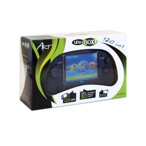 KONSOLA DLA DZIECI TINYBOX ekran 2,7" , 120 gier wbudowanych, TV OUT