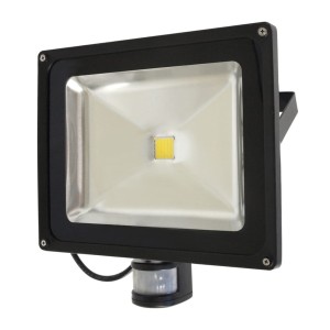 Lampa zew. LED ART,50W,IP65, AC80-265V,black, 4000K-white, sensor