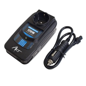 PRZETWORNICA NAPIĘCIA 12VDC/230VAC 120W z portem USB ART
