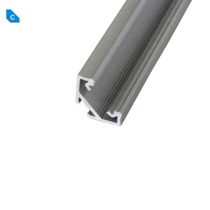 Profil alu typ C (narożny 45') 2,02m (16,6x23,3x11,3mm)