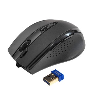 MYSZ A4 G10-770FL RADIOOPT.2,4Ghz,WSKAŹNIK LASEROWY,CZARNA, ZASIĘG 15M, NANO MULTI ODBIORNIK