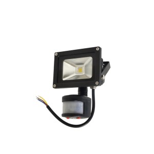 Lampa zew. LED ART,10W,IP65, AC80-265V,black, 4000K-white, sensor