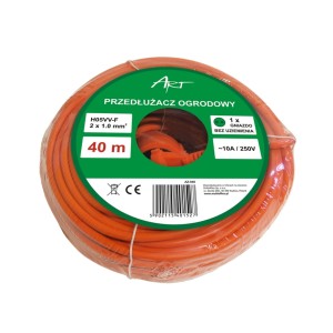 PRZEDŁUŻACZ OGRODOWY H05VV-F 2X1.0  40m ART