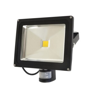 Lampa zew. LED ART,30W,IP65, AC80-265V,black, 4000K-white, sensor