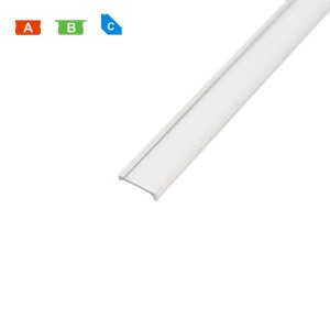 Klosz wciskany do profili "transparentny" 1m