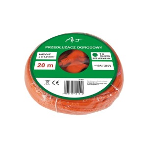 PRZEDŁUŻACZ OGRODOWY H05VV-F 2X1.0  20m ART