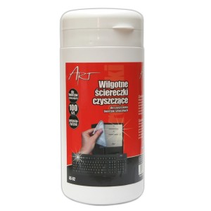 WILGOTNE ŚCIERECZKI CZYSZCZĄCE w termosie 100szt AS-02 ART