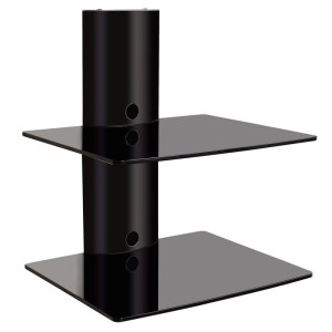 PÓŁKA ŚCIENNA podwójna DVD/TUNER 20KG D-50 ART