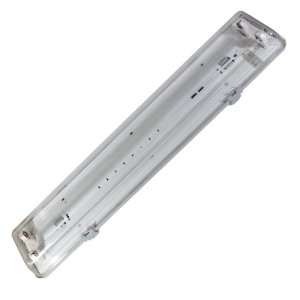 Oprawa IP65 ART 2x TUBA LED T8, 60cm,  AC-230V, transp.