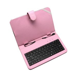 ETUI + KLAWIATURA micro USB DO TABLETU 7" AB-101E różowe ART