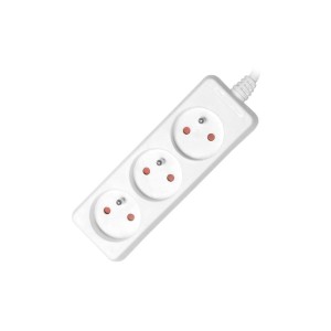 PRZEDŁUŻACZ SIECIOWY 230V 3 GNIAZDA 3m biały ART