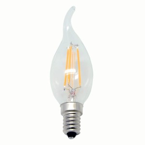 Żarówka LED ART COG świeca, przeźr. płomień, E14, 3.5W, AC230V, 380 lm!, WW